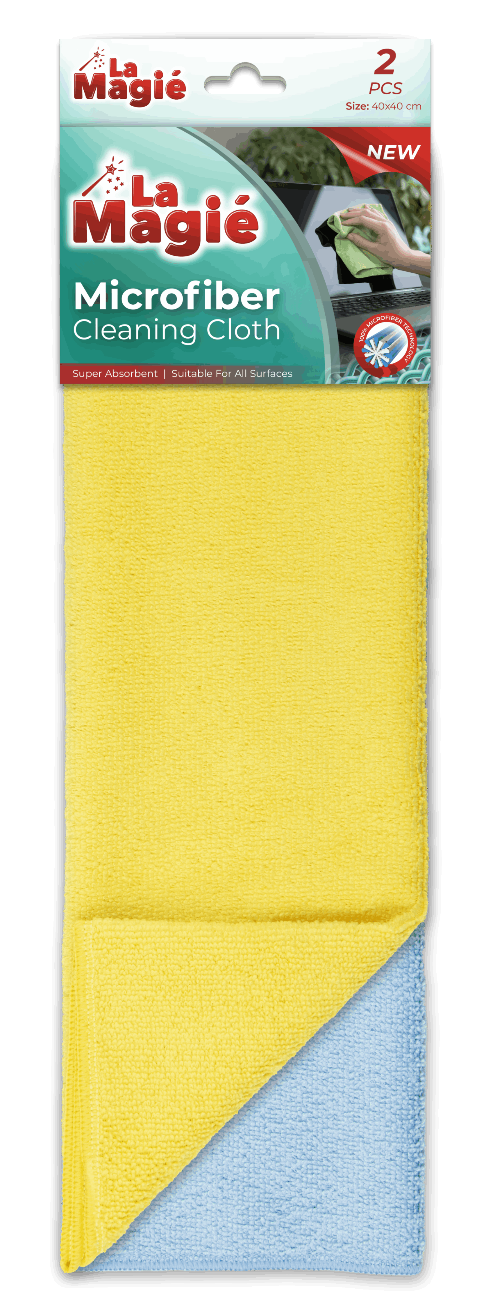 LA MAGIÉ MICROFIBER CLEANING CLOTH 2 PCS 200 GR
